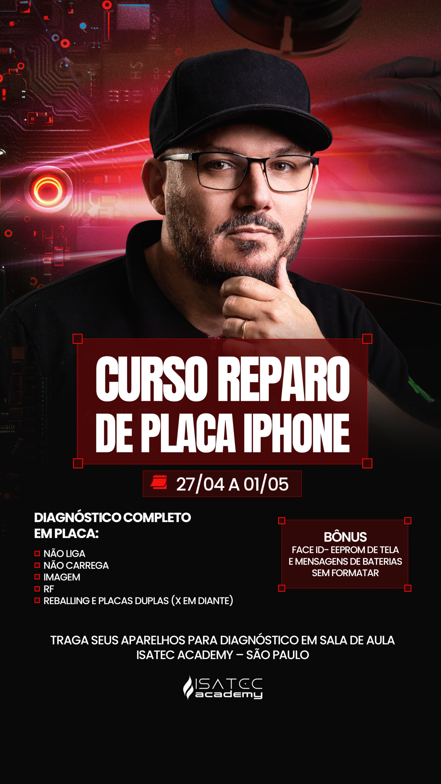 curso reparo de placa iphone